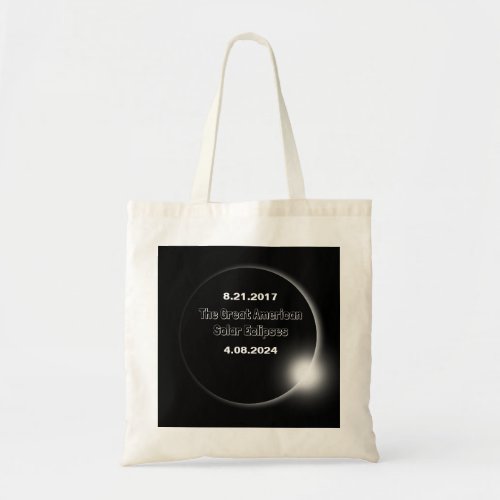 2024  2017 Double Dated Solar Eclipse Tote Bag