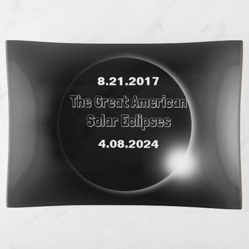 2024  2017 Double Dated Solar Eclipse Trinket Tra Trinket Tray