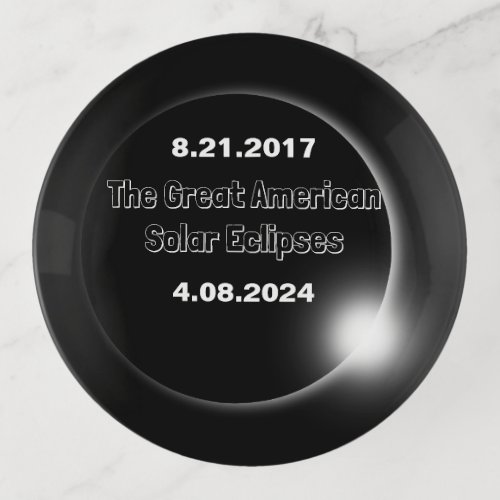 2024  2017 Double Dated Solar Eclipse Trinket Tray