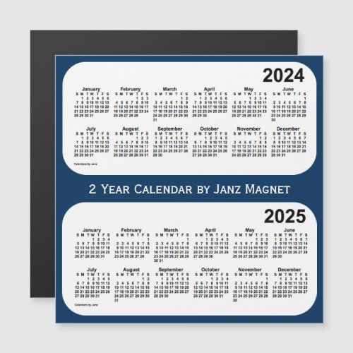 2024_2025 Police Box Blue 2 Year Calendar by Janz