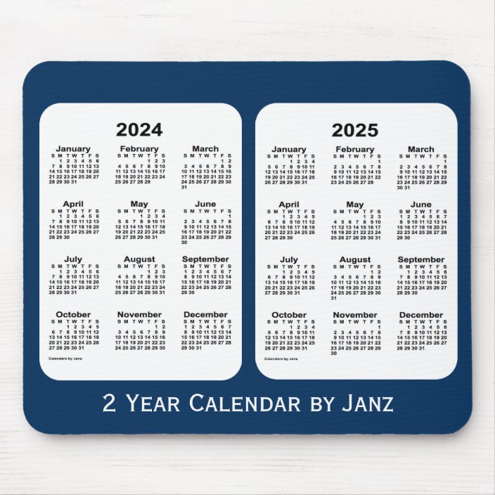 20242025 Police Box Blue 2 Year Calendar by Janz Mouse Pad