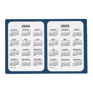 2024-2025 Police Box Blue 2 Year Calendar by Janz Placemat