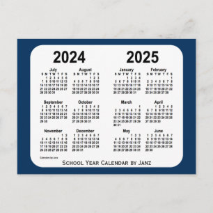 2024-2025 Police Box Blue School Calendar by Janz Postcard