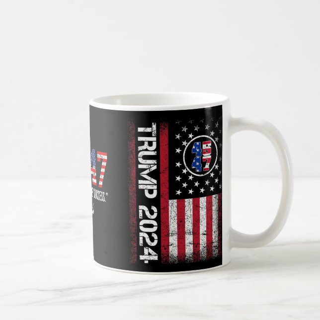 2024 45 47 My Revenge Will Be Success American Fla Coffee Mug (Right)