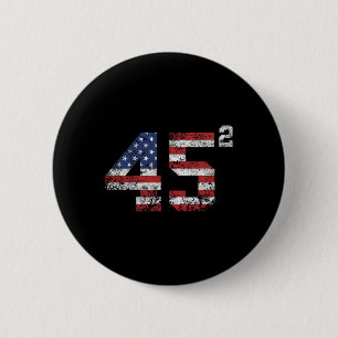 2024 45 Squared Second Term Usa Vintage  Button