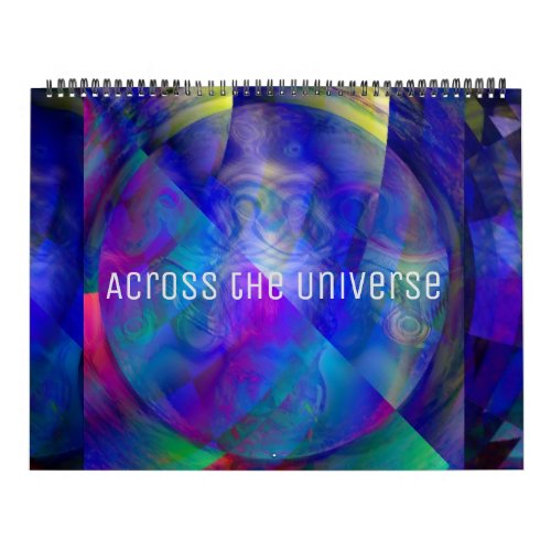 2024 Across the Universe Cool Abstract Art   Calendar