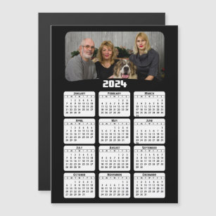 2024 - Add Your Photo - Calendar - Black and White