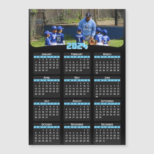 2024 _ Add Your Photo _ Calendar _  Blue