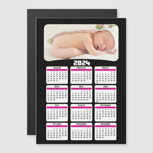 2024 _ Add Your Photo _ Calendar _ Pink