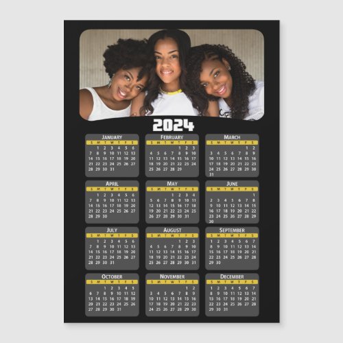 2024 _ Add Your Photo _ Calendar _ Yellow