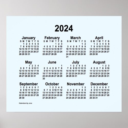 2024 Alice Blue Calendar by Janz Print