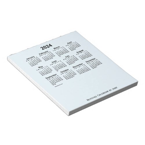 2024 Alice Blue Calendar by Janz Small Notepad