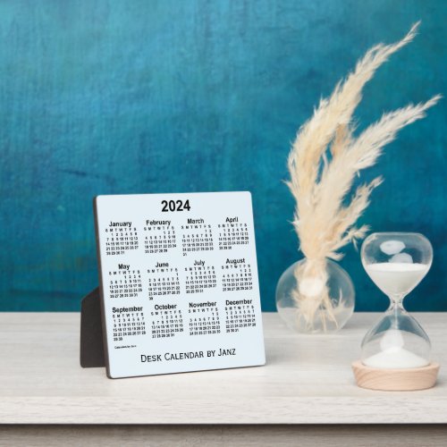 2024 Alice Blue Desk Calendar by Janz Plaque