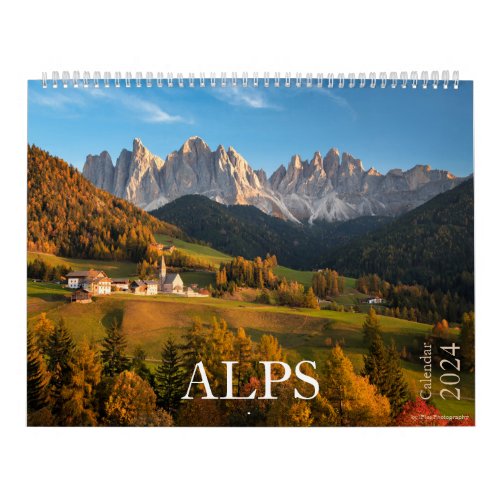 2024 Alps nature  landscape photo Calendar