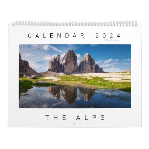 2024 Alps nature  landscape photo Calendar