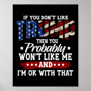 2024 American Flag 4th Of July Trump 2024 Poster