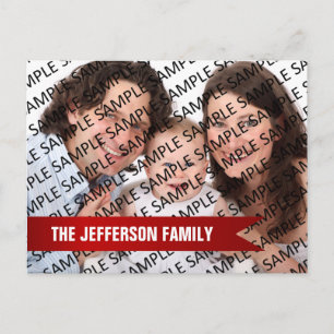 2024 Annual Family Photo Template Calendar Postcard