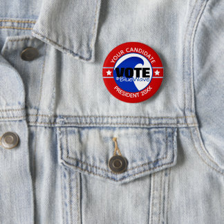 2024 ANY CANDIDATE Blue Wave | Candidate Template Button