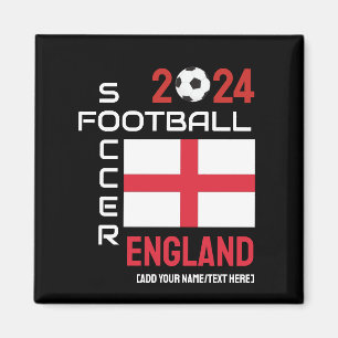 2024 ANY YEAR ENGLAND Football Custom Name Magnet