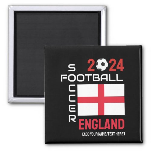 2024 ANY YEAR ENGLAND Football Custom Name Magnet
