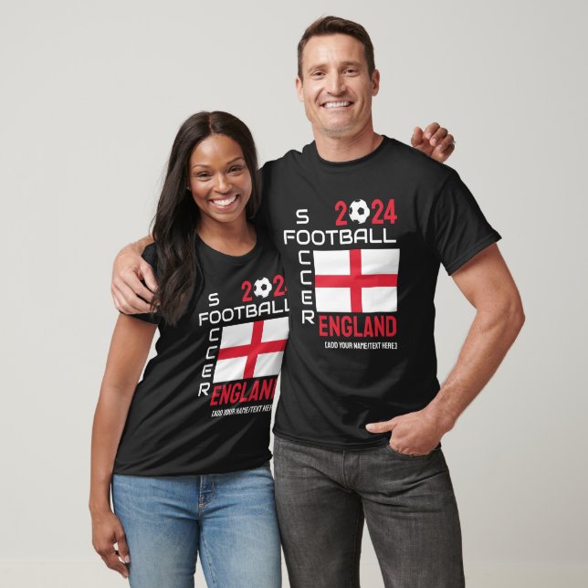 2024 ANY YEAR ENGLAND Football Custom Name T-Shirt (Unisex)