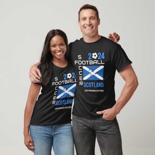 2024 ANY YEAR SCOTLAND Soccer Football Custom  T_Shirt