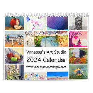 2024 Art Calendar Vanessa's Art Studio 
