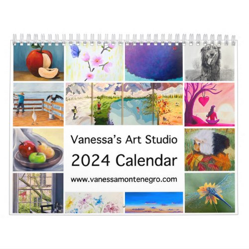 2024 Art Calendar Vanessas Art Studio 