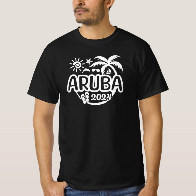 2024 Aruba Vacation or Trip Design T-Shirt (Front)