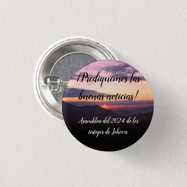 2024 Asamblea TJ atardecer (JW) personaliza Button (Front & Back)