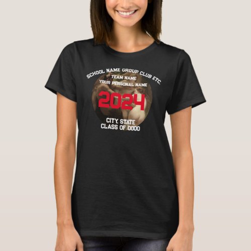 2024 Athletic Sport Party T Shirt Template Gift