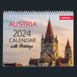 2024 Austria Calendar in German Language<br><div class="desc">A 2024 Austria calendar. It is in German language. You can add you photos and texts. You can change the background colors for each month or keep as is.</div>