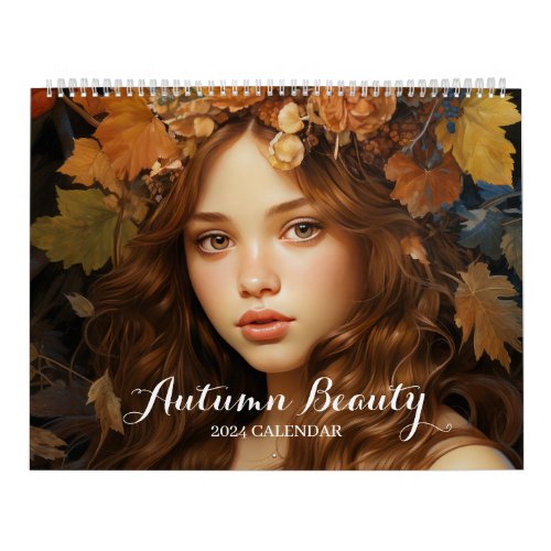 2024 Autumn Queen Fantasy Art  Calendar