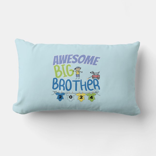 2024 Awesome Big Brother Lumbar Pillow (Front)