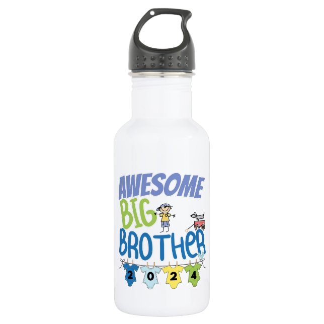 2024 Awesome Big Brother Stainless Steel Water Bottle (Front)