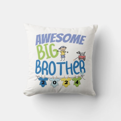 2024 Awesome Big Brother Throw Pillow