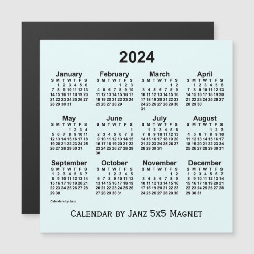 2024 Azure Calendar by Janz 5x5 Magnet