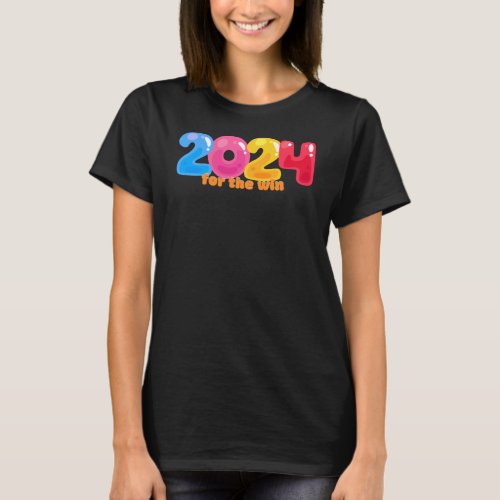 2024 Balloon Letters for the WIN T_Shirt