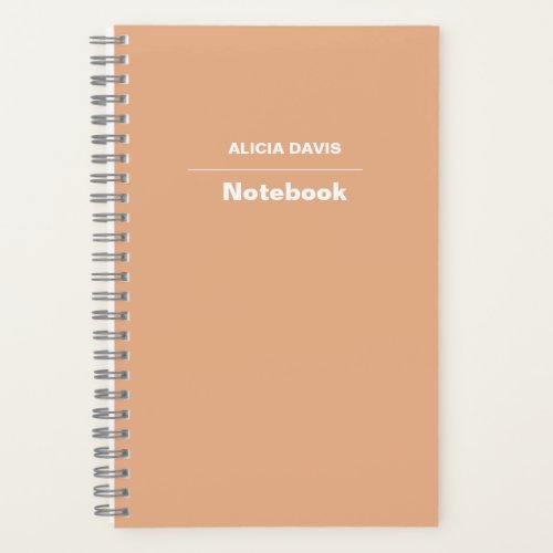 2024 Beige Foundation Classic Undated  your name Notebook