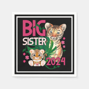 2024 Big Sister - Tropical Jungle Tiger Napkins