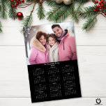 2024 Black and White Personalized Photo Calendar Magnetic Dry Erase Sheet<br><div class="desc">2024 Customizable Family Name and Photo Magnetic Calendar featuring your personalized photo and name. 🌟Designed for 2024 only,  and perfect for small gifts,  stocking stuffers,  or in place of holiday cards! Please contact us at cedarandstring@gmail.com if you need assistance with the design or matching products.</div>