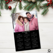 2024 Black And White Personalized Photo Calendar Magnetic Dry Erase Sheet at Zazzle