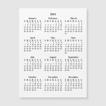 2024 Blank Calendar by giftsbygenius at Zazzle