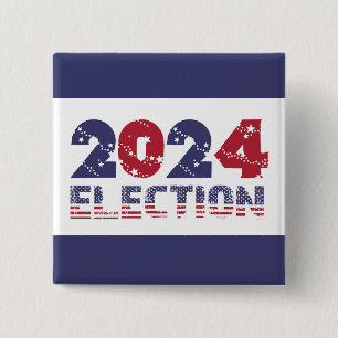 2024 Blue Election Button