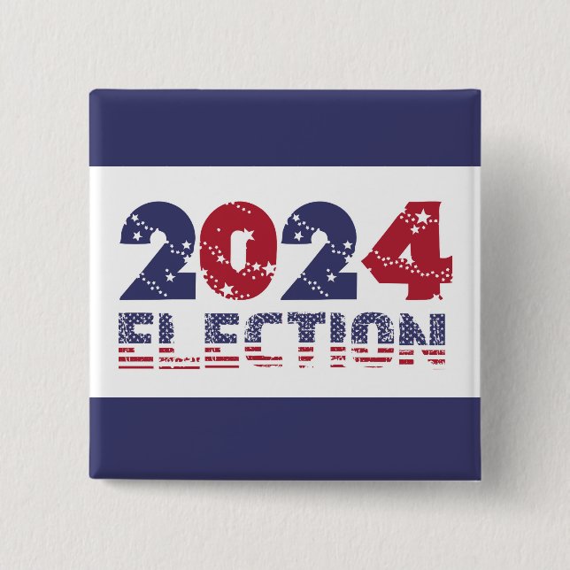 2024 Blue Election Button (Front)