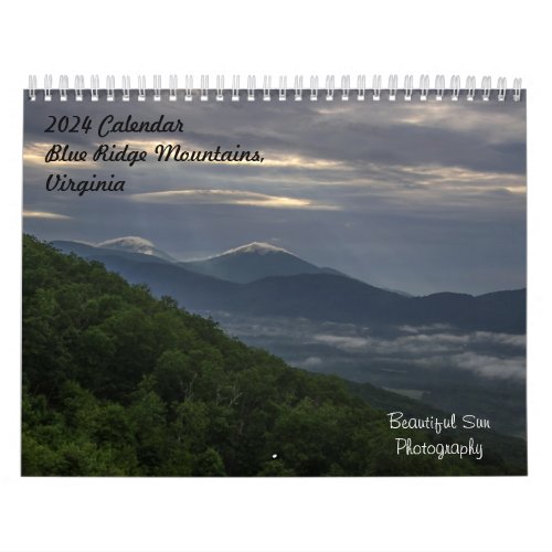 2024 Blue Ridge Mountains Calendar