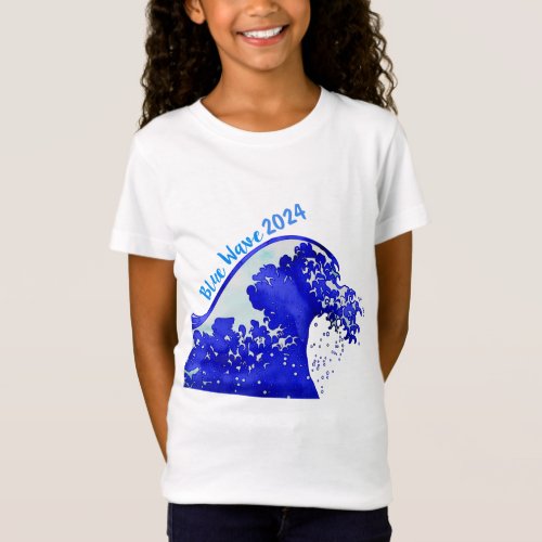 2024 Blue Wave Election Voting Custom  T_Shirt