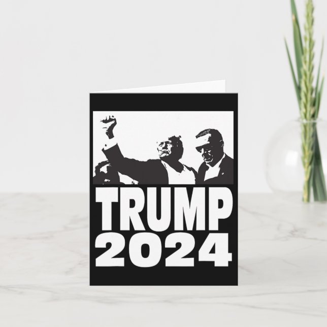 2024 Bulletproof Teflon Don Rally Shooting Fist Pu Card (Front)