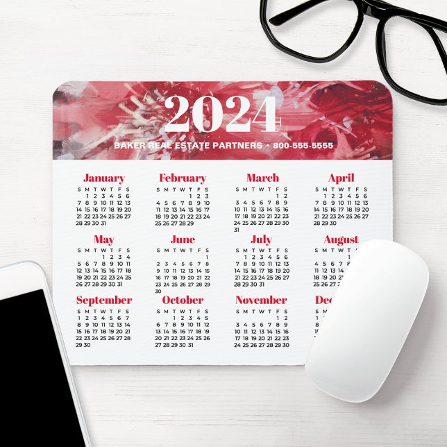 2024 Business Calendar Mouse Pad (Creator Uploaded)