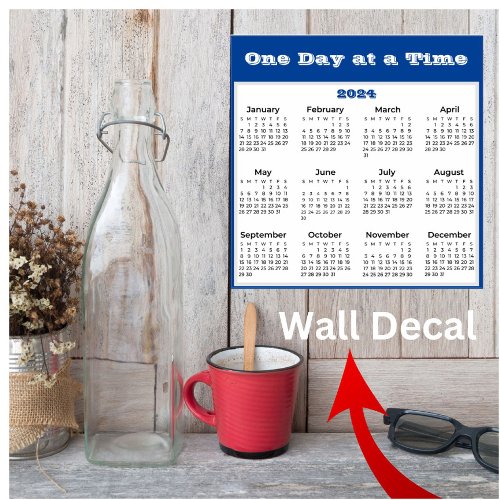 2024 Calendar 12x12 Personalize Wall Decal